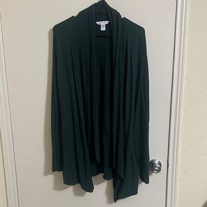 EUC Athleta Emerald Green Draped Long Sleeve Cardigan Large